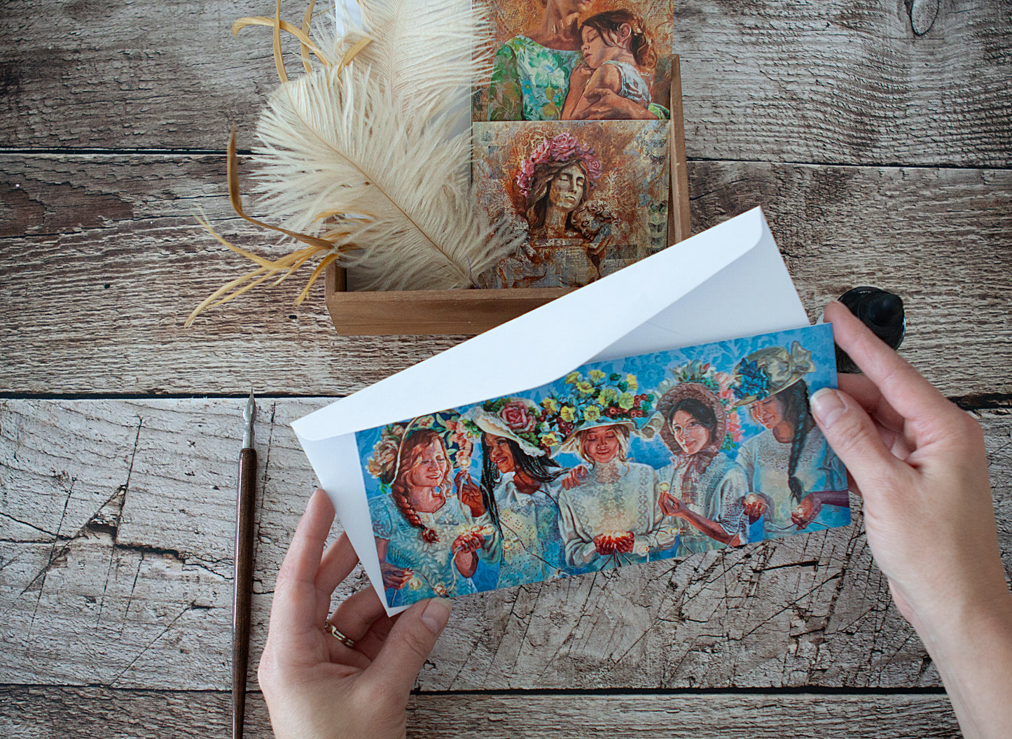 Divine Feminine Paintings 6 Card Set