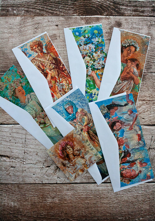 Divine Feminine Paintings 6 Card Set