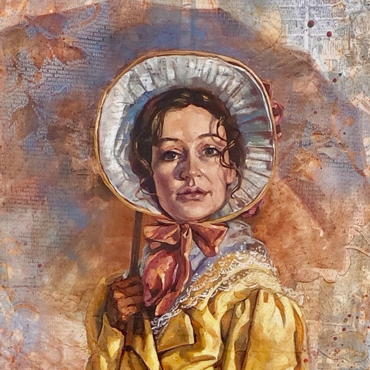 Jane Austin oil painting by Lynde Mott