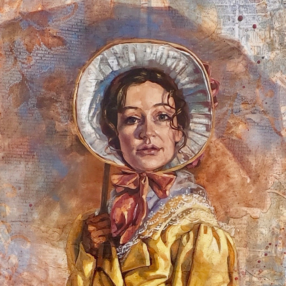 Jane Austin oil painting by Lynde Mott